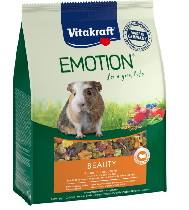 Vitakraft Emotion Beauty Adult, Meerschweinchen Hauptfutter, 1,5kg, 31459